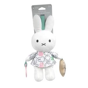 Miffy nwt Spring Hanging Activity On-The-Go Toy: Teether, Bell, Multiple Texture